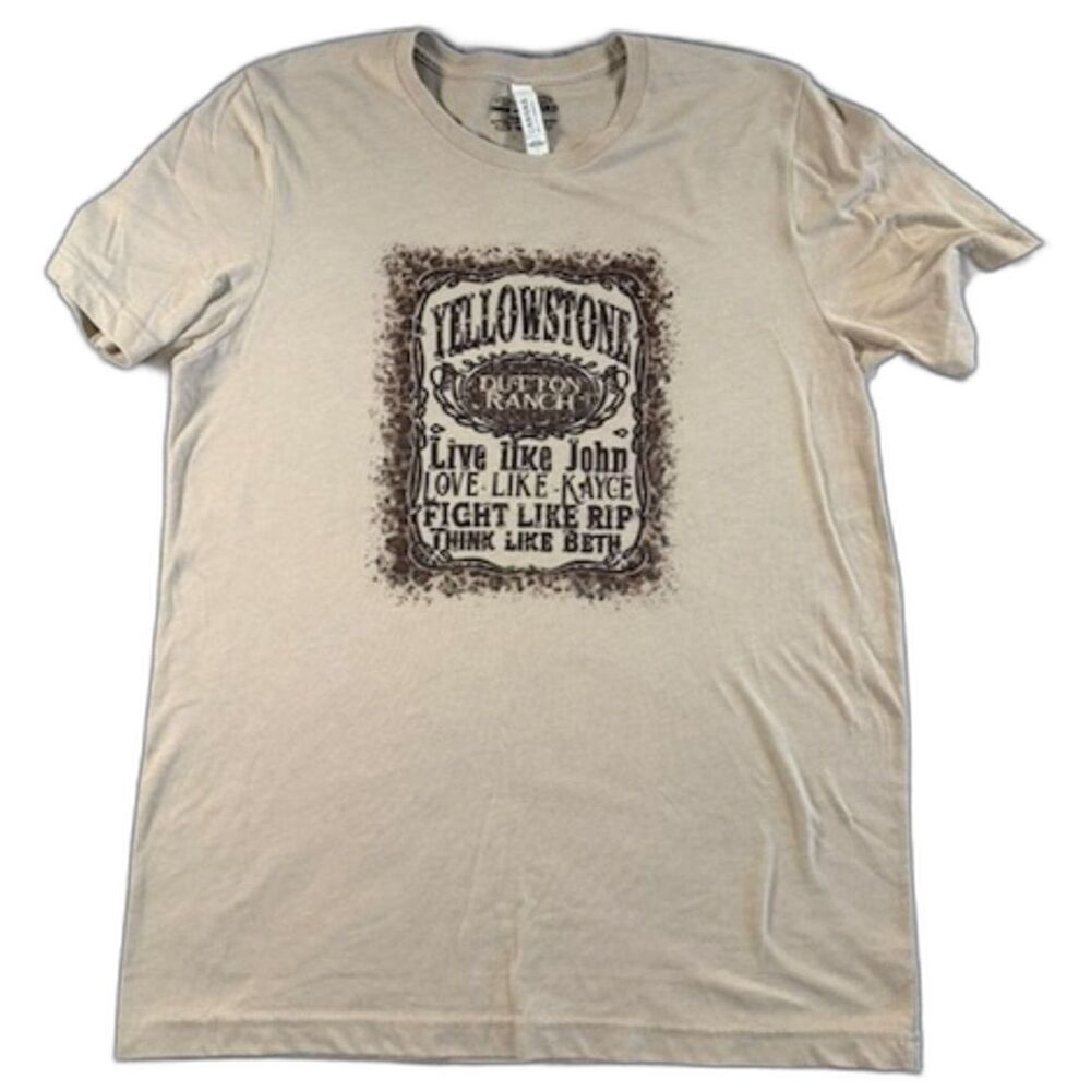 Yellowstone Dutton Ranch T Shirt Large John Dutton Rip Beth Western Graphic Tee